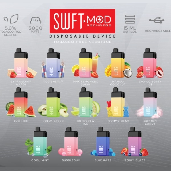 SWFT Lux Disposable 5 Recharge Holy Smokes NH